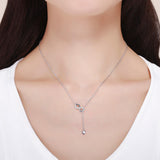 925 Sterling Silver Adjustable Necklace 38-45cm for Women