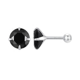 925 Sterling Silver Pavé Setting CZ Earrings for Women