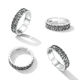 925 Oxidized Silver 0.5cm Ring