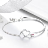 925 Sterling Silver Bracelet 19cm for Women