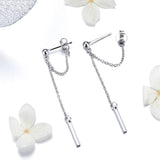 S925 Sterling Silver Plated Platinum Earrings for Women