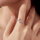 925 Sterling Silver Pavé Setting CZ Ring for Women