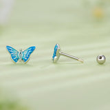 925 Sterling Silver Earrings with Enamel and CZ for Women