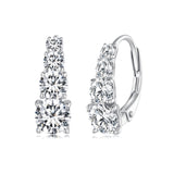 S925 Sterling Silver 0.50 Carat Moissanite Earrings for Women