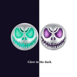 925 Sterling Silver Enamel Oxidized Earrings - 8mm for Women