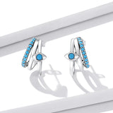 925 Sterling Silver High Quality Turquoise Earrings