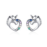 925 Sterling Silver Earrings with Oxidized Finish and Pavé Setting