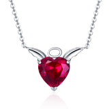 925 Sterling Silver Adjustable Necklace 37-45cm with 1.4*2cm Pendant for Women