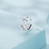S925 Sterling Silver Earrings with Pavé Setting and CZ