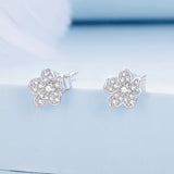 S925 Sterling Silver Pavé Setting CZ Earrings