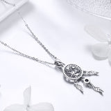 925 Sterling Silver Necklace 36-45cm with Pendant for Women