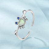 925 Sterling Silver Moonstone and Synthetic Spinel Ring for Women