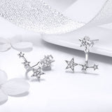 925 Sterling Silver Pavé Setting Earrings for Women