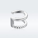 925 Sterling Silver Plated Platinum CZ Earrings for Women