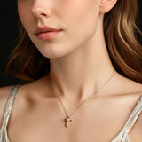 925 Sterling Silver 0.20 Carat Moissanite Necklace for Women