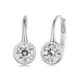 925 Sterling Silver 0.50 Carat Moissanite Earrings for Women