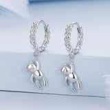 925 Sterling Silver Plated Platinum Earrings