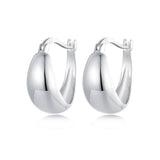925 Sterling Silver White Gold Plated Earrings for Women
