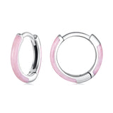 925 Sterling Silver Enamel Oxidized Earrings for Women
