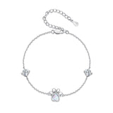 925 Sterling Silver Translucent Opal Bracelets for Women