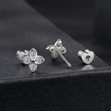 925 Sterling Silver Plated White Gold Moissanite Necklace 0.15cm for Women