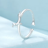 925 Sterling Silver Oxidized Silver 1.6mm Ring for Women