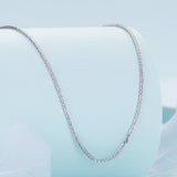 925 Sterling Silver Platinum Plated 45cm Chain Length Necklace for Women