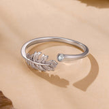 925 Sterling Silver White Gold Plated Size E Pavé CZ Ring for Women