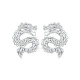 925 Sterling Silver Plated White Gold Earrings