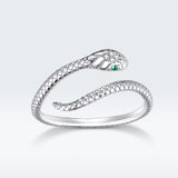 925 Sterling Silver CZ Plated Platinum Ring - Slim and Elegant Style