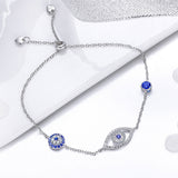 925 Sterling Silver Bracelet 22cm Length 0.9*2.2cm for Women