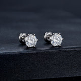 925 Sterling Silver Moissanite Earrings for Women
