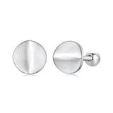 925 Sterling Silver + White Gold Plated Earrings