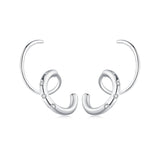 925 Sterling Silver CZ Pavé Earrings for Women