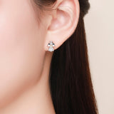 925 Sterling Silver Plated Platinum Gold Earrings for Women