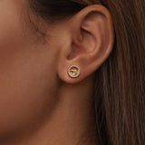 925 Sterling Silver Earrings with CZ in White Gold Plated for Women