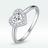 925 Sterling Silver Love CZ Ring Size 6.0 for Women