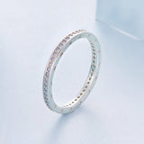 925 Sterling Silver Nano Opal Ring Size 6.0 for Women