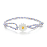 925 Sterling Silver Plated Platinum Deep Seashell Bracelet 24cm Adjustable for Women