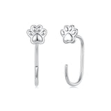 925 Sterling Silver Plated White Gold Earrings for Women