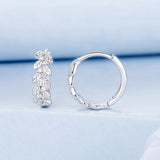 925 Sterling Silver Earrings with Pavé Setting CZ