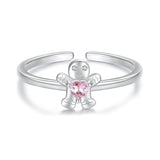 925 Sterling Silver White Gold Plated Pavé Setting CZ Ring