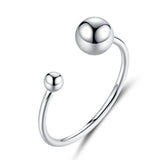 S925 Sterling Silver Plated Platinum Ring
