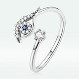 S925 Sterling Silver Pavé Set CZ Oxidized Silver Ring