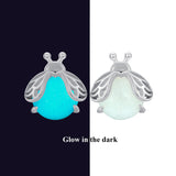 925 Sterling Silver Luminous Stone Earrings