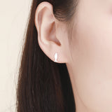 925 Sterling Silver Earrings with Platinum Plating for Women