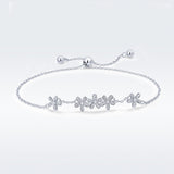 925 Sterling Silver Bracelet 22cm for Women