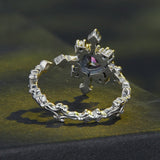 925 Sterling Silver Pavé Setting CZ Ring for Women