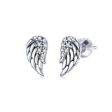 925 Sterling Silver Earrings with Pavé Setting CZ - 1.1x0.6cm