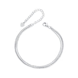 925 Sterling Silver & White Gold Plated Bracelet